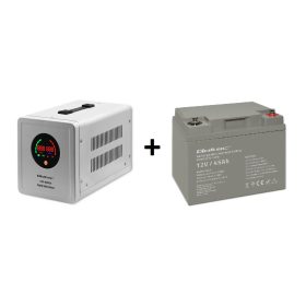   Szünetmentes tápegység (UPS) és inverter, fűtéshez is, 800 VA, 12/230 V, tiszta szinusz. 50720 + Zárt savas akkumulátor, AGM, 12 V, 45 Ah. 53035