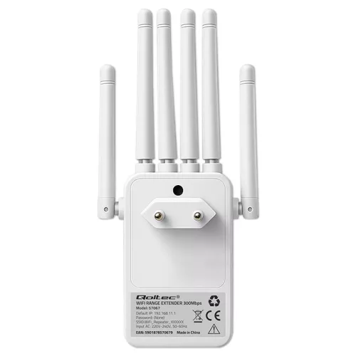 WiFi jelerősítő, repeater, hozzáférési Pont N300. 6 antenna | 2x RJ45. 57067