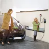 1 és 3 fázisú (230 V/400 V), állítható áramú (8- 16 A), max. 11 kW, időzíthető Type 2 EV (elektromos autó)  töltő, 5 m. WiFi. 52720