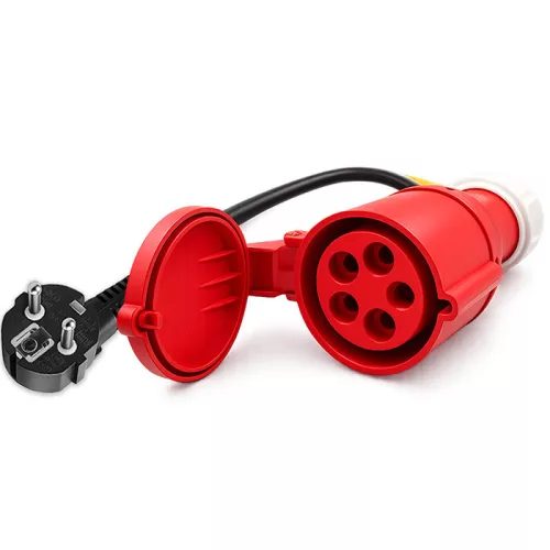 Hálózati adapter  kábel elektromos autó töltőhöz. SCHUKO 230 V - CEE 16 A 5P aljzat ,  max 16 A , 3,5 kW. 52724