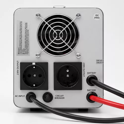 Szünetmentes tápegység (UPS) +AVR és inverter FŰTÉSHEZ is. 1000 VA,/720 W 12/230 V, Tiszta szinusz. 50451