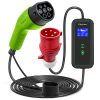 Állítható áramú (16 - 32 A), 7 kW, időzíthető Type 2 EV (elektromos autó)  töltő, 5 m. 52471