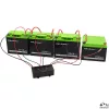 Feszültség kiegyenlítő 48 V-os akkumulátor telephez. LED. 4 x 12 V, 10 A, LiFePO4, AGM, GÉL. 51079