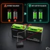 Feszültség kiegyenlítő 24 V-os akkumulátor telephez. LED. 2 x 12 V, 5 A, LiFePO4, AGM, GÉL. 51078