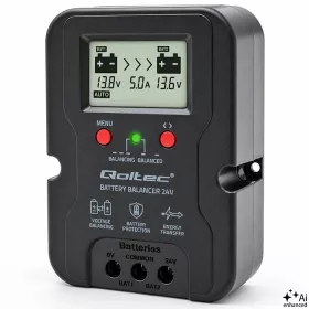   Feszültség kiegyenlítő 24 V-os akkumulátor telephez (2x12 V), LCD kijelzővel, 5 A, AGM, GEL, Deep Cycle, LiFePO4. 51099