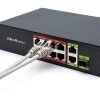 PoE Switch 8 x  RJ45 PoE,  2 x RJ45 Uplink, 1 x SFP,  120 W, 1000 Mb/s. 52297