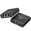 Mini Switch 1 + 3 RJ45,  1000 Mb/s , USB-C , Alumínium. 52294