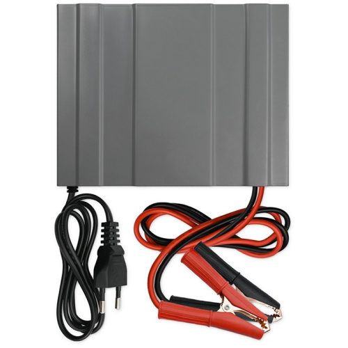 Mikroprocesszoros akkumulátor töltő, regeneráló funkcióval, LCD kijelzővel, AGM, GEL, WET, SLA akkumulátorokhoz, 12 V/24 V, 12 A. 52491