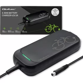   Gyors töltő elektromos kerékpárhoz és rollerhez 36 V / 42 V,  2 A | 8*8*1,6 tüske csatlakozó  + tápkábel. 50334