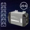 Akkumulátor töltő, zselés, folyékony elektrolitos, AGM, GEL, kálcium, LiFePO4, EFB akkumulátorokhoz, 24 V, 20 A. 51953