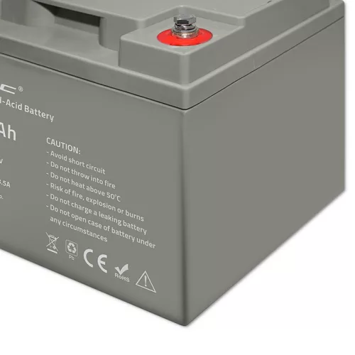Zárt savas akkumulátor AGM 12 V 45 Ah. 53035. Qoltec