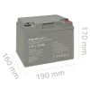 Zárt savas akkumulátor AGM 12 V 45 Ah. 53035. Qoltec
