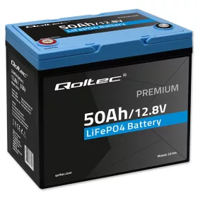  LiFePO4 lítium-vas-foszfát akkumulátor. 12,8V. 50Ah. 640 Wh. BMS. 53704
