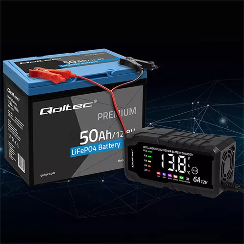 LiFePO4 lítium-vas-foszfát akkumulátor. 12,8V. 50Ah. 640 Wh. BMS. 53704