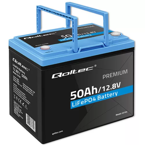LiFePO4 lítium-vas-foszfát akkumulátor. 12,8V. 50Ah. 640 Wh. BMS. 53704