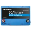 LiFePO4 lítium-vas-foszfát akkumulátor. 12,8V. 50Ah. 640 Wh. BMS. 53704
