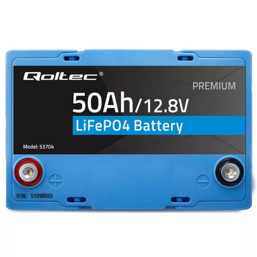 LiFePO4 lítium-vas-foszfát akkumulátor. 12,8V. 50Ah. 640 Wh. BMS. 53704