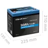 LiFePO4 lítium-vas-foszfát akkumulátor. 12,8V. 50Ah. 640 Wh. BMS. 53704