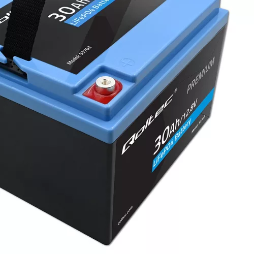 LiFePO4 lítium-vas-foszfát akkumulátor. 12,8V. 30Ah. 384 Wh. BMS. 53703