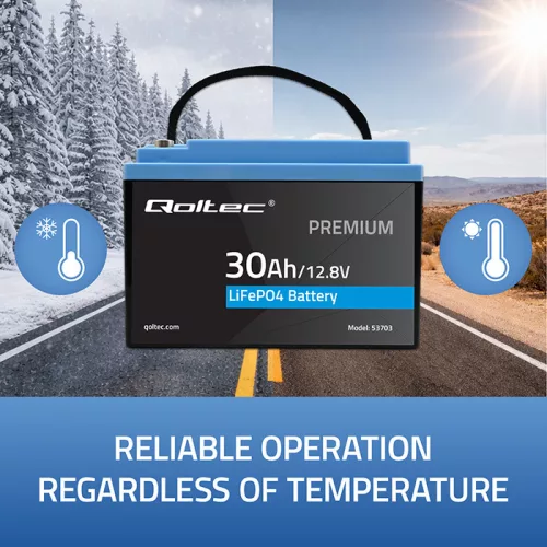 LiFePO4 lítium-vas-foszfát akkumulátor. 12,8V. 30Ah. 384 Wh. BMS. 53703