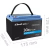 LiFePO4 lítium-vas-foszfát akkumulátor. 12,8V. 30Ah. 384 Wh. BMS. 53703