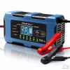 Mikroprocesszoros akkumulátor töltő, regeneráló funkcióval, LCD kijelzővel, LiFePO4, AGM, GEL, EFB, SLA akkumulátorokhoz, 12 V, 10 A. 52668