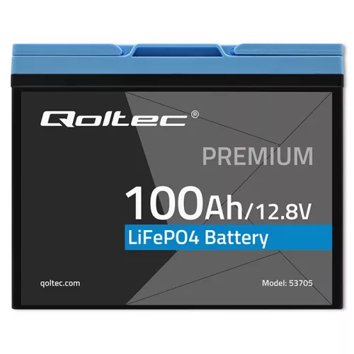 LiFePO4 lítium-vas-foszfát akkumulátor. 12,8V. 100Ah. 1280 Wh. BMS. 53705