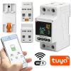 Egyfázisú elektronikus wattmérő (energiafogyasztás mérő). Távvezérlő . Mérési előzmények. Wi-Fi, TUYA , Smart Life. 50981