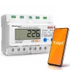Sínre szerelhető, 3 fázisú, digitális elektromos fogyasztásmérő, WiFi modullal, fázisonkénti méréssel. 50883