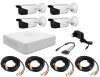 4 csatornás CCTV megfigyelő, DVR + 4 db Full HD 2 MP kamera I. DS-7104HGHI-F1 + 4 x DS-2CE16D0T-IT5E. HIKVISION