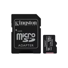  Kingston CANVAS Select Plus micro SD kártya, 100 MB/s, Full HD video, Class 10, 128 GB, SD adapterrel. SDCS2/128GB