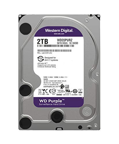 Winchester 2 000 GB, SATA III, Western Digital Purple WD20PURZ