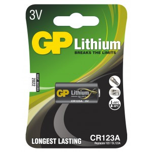 CR123A lithium elem 3V. GP. B1501