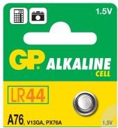 GP A76 (LR44) gombelem, Alkáli. B1376