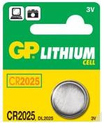 GP CR2025 gombelem, Lithium. B1525
