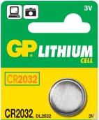 GP CR2032 gombelem, Lithium. B1532