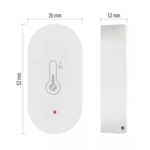 GoSmart digitális vezeték nélküli hőmérő, páratartalom-mérővel, ZigBee . EGS0102