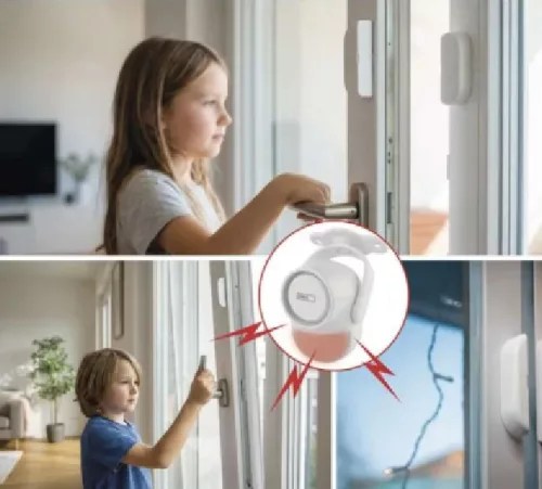 Vezeték nélküli WiFi-s lakásriasztó mozgásérzékelővel, + 6× ajtó/ablak érzékelővel. IP‑126L GUARDIAN. (H5030) EMOS