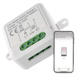   GoSmart kapcsolómodul IP-2103SZ, ZigBee, 1 csatornás (nem igényel N vezetéket).  H5103