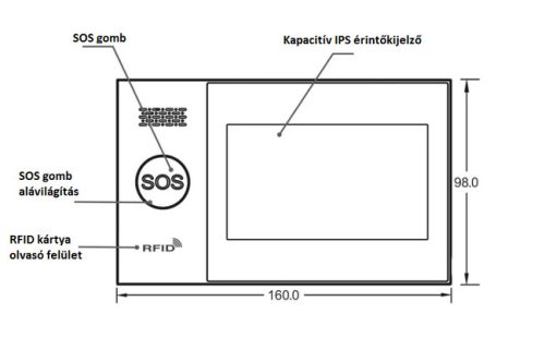 Vezeték nélküli WIFI/GSM riasztó szett érintőképernyős kijelzővel. PG-107 4G