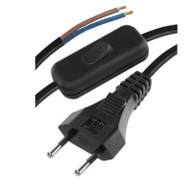 Kapcsolós flexó MTL 2x0,75 2 m fekete S09272