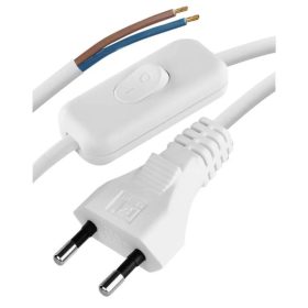 Kapcsolós flexó MTL 2x0,75 3 m fehér S08273