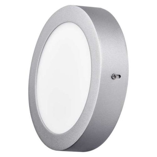 LEDes fali/mennyezeti lámpa, 12 W kör. LED panel. nappali fehér. ZM5232 ezüst EMOS