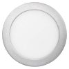 LEDes fali/mennyezeti lámpa, 12 W kör. LED panel. nappali fehér. ZM5232 ezüst EMOS