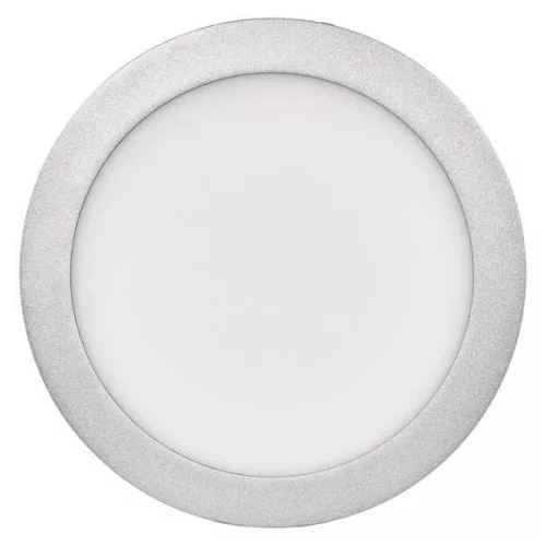 LEDes fali/mennyezeti lámpa, 18 W kör. LED panel. nappali fehér. ZM5242 ezüst EMOS