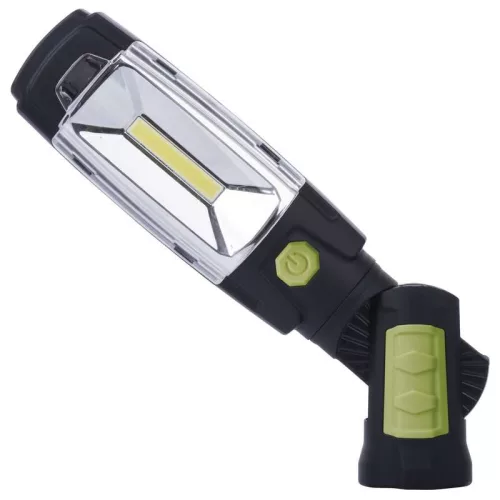 1 x 3 W COB + 6 LEDes akkumulátoros szerelőlámpa. E-709A-COB. P4518