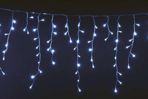 LED izzós IDŐZÍTŐS fényfüggöny 300-as, hideg fehér, távirányítóval, 5 m. ZY1905 (D4CC02)
