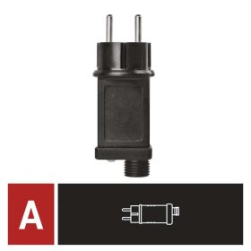   Tápegység karácsonyi sorolható füzérekhez, kültéri és beltéri, időzítős. D1ZB05-CNT