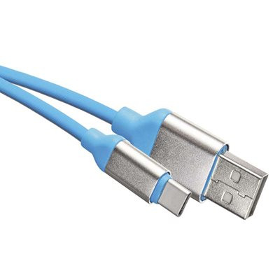 USB Type-C kábel, 1 m, kék. SM7025B