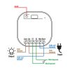 Smart-Kinetic kapcsoló vezérlőegység - 100-240 V AC, max 15 A - Amazon Alexa, Google Home, IFTTT. 55357